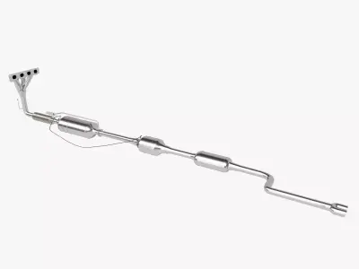 Exhaust system package 3D model