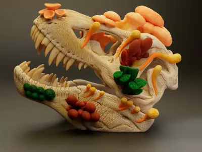 T-REX SKULL - INFECTED - THE LAST OF US - CORDYCEPS 3D print model