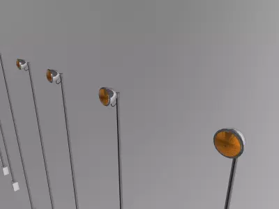 Elevated Runway Approach Lighting Free 3D model