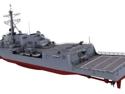 USS Mustin 3D model
