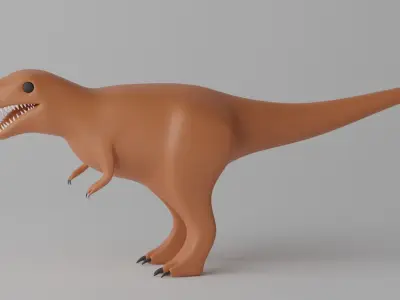 Cartoon Tyrannosaurus T-Rex 3D model