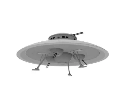 German Medium Attack Saucer WWII 3D print model
