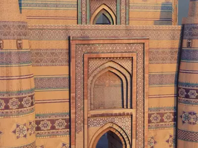 Uch Sharif Tample Low-poly 3D model