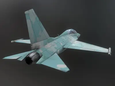 T50i Golden Eagle Low-poly 3D model