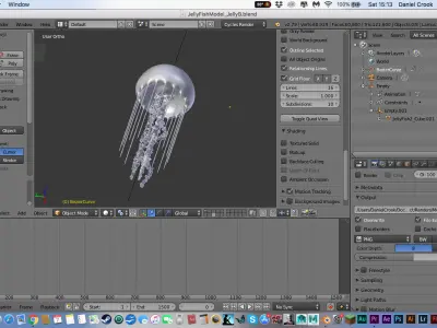 Bio-luminous Jellyfish 3D model