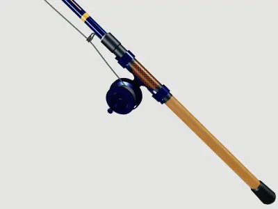 Fishing rod 3D model