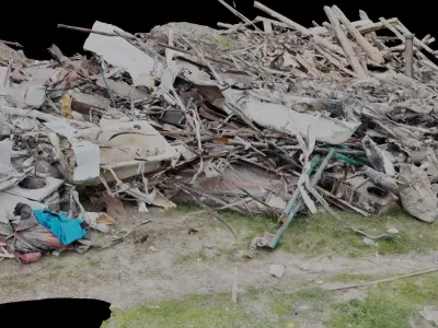 USCANS Ukraine Debris set 2 Low-poly 3D model