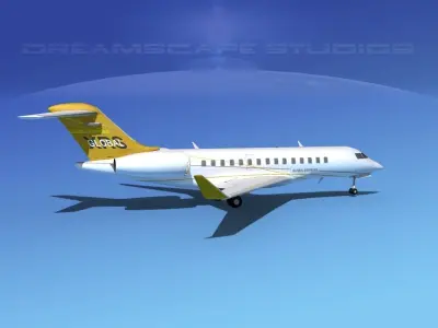 Bombardier Global 5000 V01 3D model