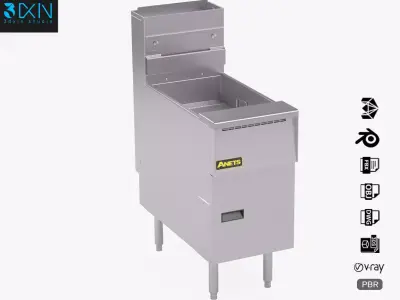 Anets Goldenfry Fryer AGG14R 3D model