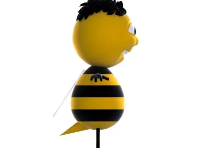 Cartoon Bee Character model Low-poly 3D model