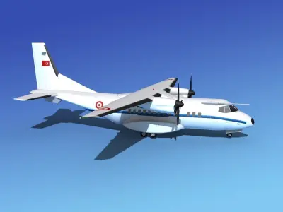 Casa CN-235 Turkish Air Force 3D model