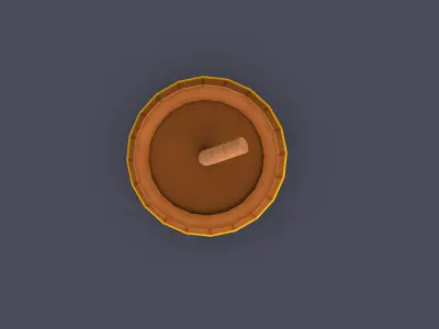 Prop20 Barrel Bomb Low-poly 3D model