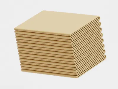 Folded New Cloth Low-poly 3D model