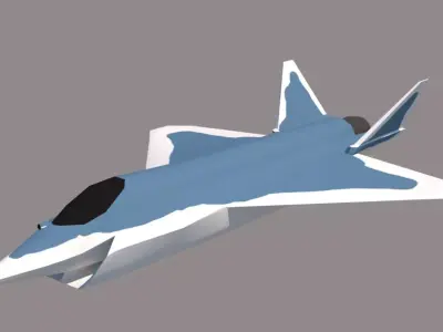 Su-75 Checkmate Low-poly 3D model