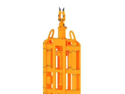 DHG-V Diaphragm Wall Hydraulic Grab 3D model