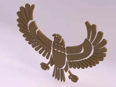 Egyptian Symbols - 042 Low-poly 3D model