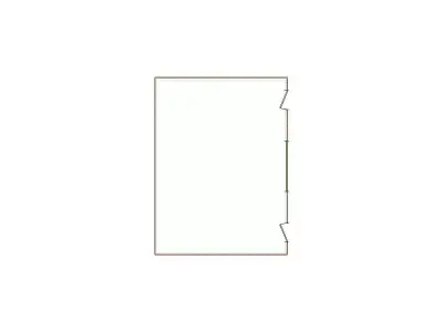 Detailed Exterior Sketch by Interior - 501-750 SF - Xactimate 3D model