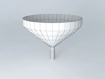 Funnel concrete Free 3D model