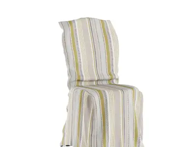 Stripe normal Chair 3d model Free low-poly 3D model