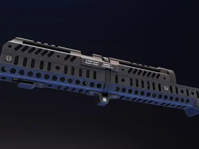 Zenitco Sport 4 Handguard Low-poly 3D model