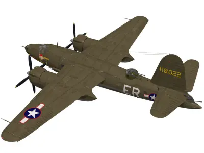 Martin B-26 Marauder 3D model