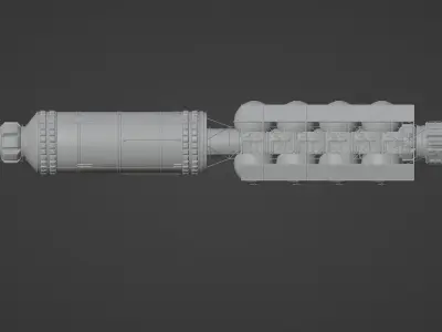 Spacestation - Realistic 3D model of a spacestation 3D model
