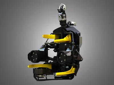 H21D Forestry Harvester Head 3D model