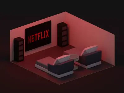 Isomeric Private Home Cinema 3D model