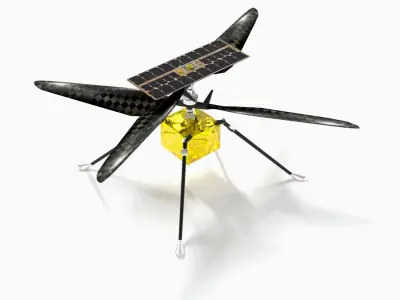 Ingenuity helicopter Low-poly 3D model