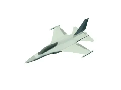 FGA Aircraft FA-71 Low-poly 3D model