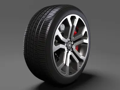 Range Rover SVAutobiography Dynamic wheel 2017 3D model