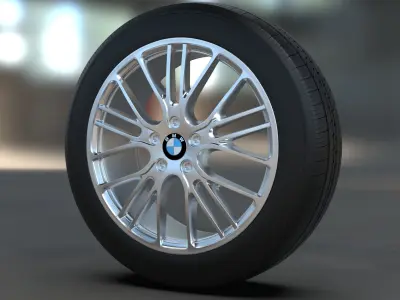 Car wheel Free 3D model