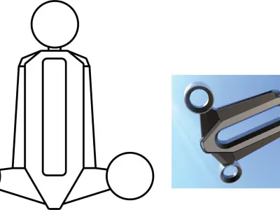 Bladeless Drone Low-poly 3D model