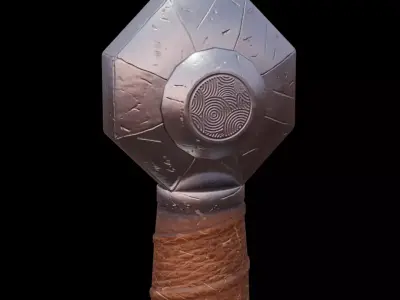 Medieval Sword 3D Model Low-poly 3D model get
