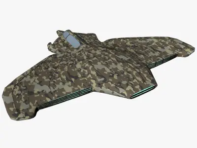 space mosquito A Low-poly 3D model