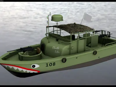 PBR MKII - Vietnam War Low-poly 3D model