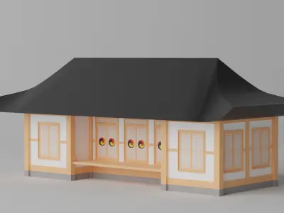 Korean Traditional House Hanok 3D model