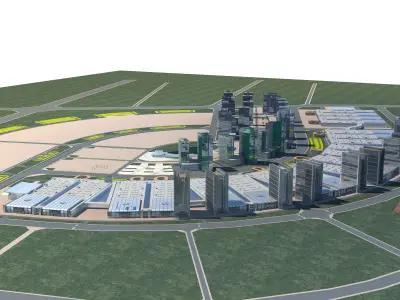 Commercial Building Collection 50 items Vol1 3D model