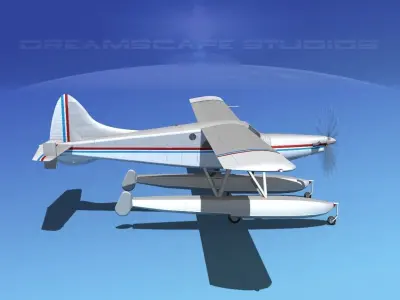  DeHavilland DHC-2 Turbo Beaver V16 3D model