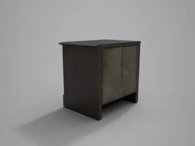 Nightstand Old Low-poly 3D model