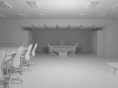 Boss Office No Material 3D model