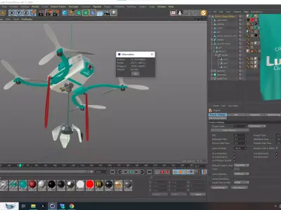 Lunar Drone Brutus 3D model