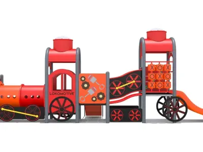 Train Playground Free 3D model