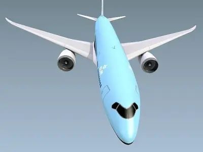 Boeing 787-9 lowpoly airliner Low-poly 3D model