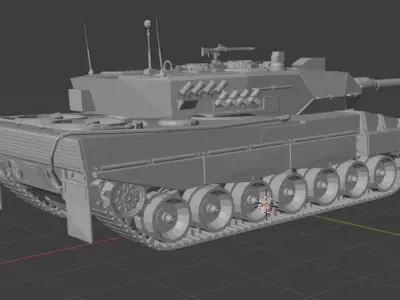Leopard 2A4 Krauss Maffei Wegmann Free 3D print model