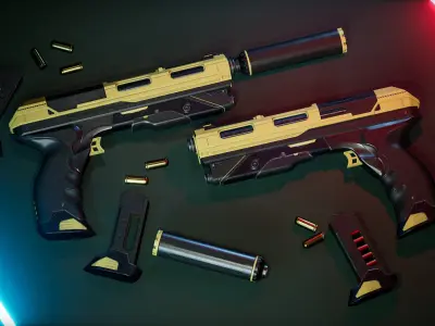 Modern Gun 2 3D model
