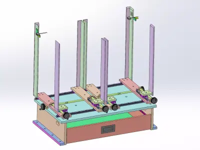 Positioning screw mechanism Free 3D model