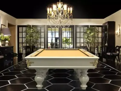 POOL TABLE BILLIARD CAVICCHI VIRGILIO 9ft Free 3D model