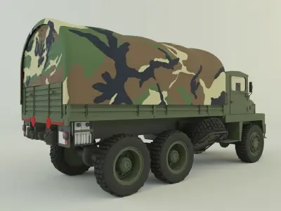 Berliet GBC 8 KT military truck 3D model