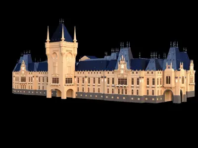 Palatul Culturii Iasi 3D model